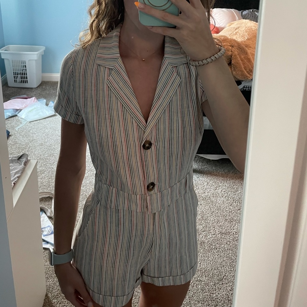 Striped colorful romper